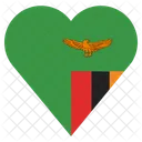 Sambia Flagge Land Symbol