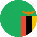 Sambia Flagge Land Symbol