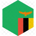 Sambia Flagge Welt Symbol