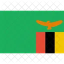 Sambia Flagge Welt Symbol