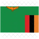 Flagge Land Sambia Symbol