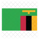 Sambia Landesflagge Flagge Symbol