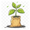 Saatgutbeutel Tasche Landwirtschaft Symbol
