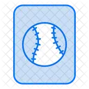 Sammelkarte Baseball Baseballclub Symbol