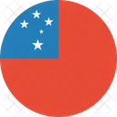 Samoa Flag Country Icon
