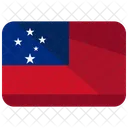 Samoa Flag Country Icon