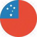 Samoa Bandera Mundo Icono