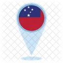 Ubicación de samoa  Icono