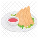 Samosa Samosa Fritti Snack Icon