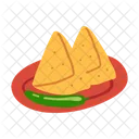 Samosa Food Potato Stuffing Icon