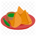 Samosa Patty Snacks Icon