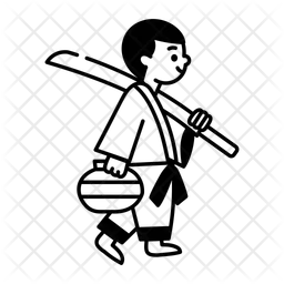 Samurai-Mann  Symbol