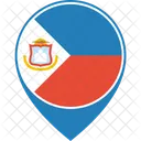 Sint Maarten Bandera Icono