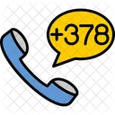 San Marino Dial Code  Icon