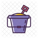 Sand Bucket Bucket Sand Icon