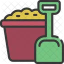 Bucket Long Dust Pan Cleaning Icon