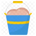 Kid And Baby Playtime Sand Bucket Icon