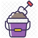 Sand Bucket And Shovel Icon