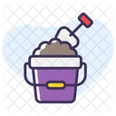 Sand Bucket And Shovel Icon