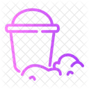 Sand Bucket Beach Toy Icon