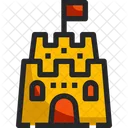 Sand Castle Becach Toy Icon