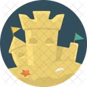 Sand Castle Holiday Icon