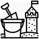 Beach Sand Castle Icon