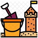 Beach Sand Castle Icon