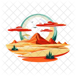 Sand dunes  Icon