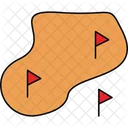 Sand golf ground  Icon