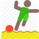 Sand Soccer Soccer Soccer Ball Icon