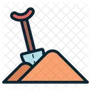 Construction Sand Shovel Icon