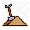 Construction Sand Shovel Icon