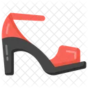 Ladies Shoe High Heel Sandal Icon