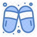 Sandale Hausschuhe Flipflops Symbol