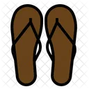 Sandalen Strand Tragen Symbol