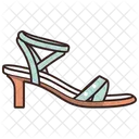 Sandalias con tiras en T Zapatos de mujer  Icono