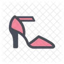 Sandals Heel Shoes Icon
