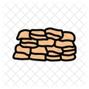 Sandbags Disaster Water Icon
