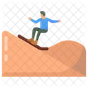 Sandboarding Boardsport Adventure Icon