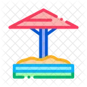 Sandbox Protective Umbrella Icon