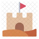 Sandcastle Summer Beach Icon