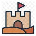 Sandcastle Summer Beach Icon