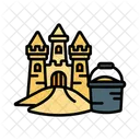 Sandcastle Building Beach Icon