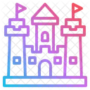 Sandcastle Castle Beach Icon