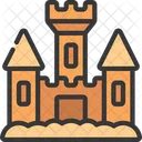 Sandcastle Sand Building Icon