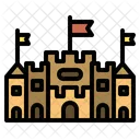 Sandcastle Beach Summer Vacation Holiday Icon