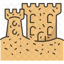 Sandcastle Beach Sand Icon
