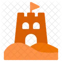 Beach Sand Castle Icon