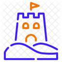 Beach Sand Castle Icon